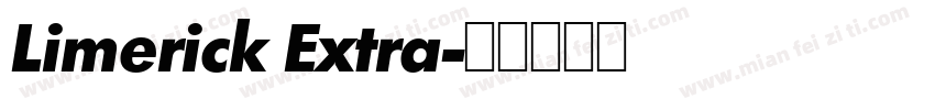 Limerick Extra字体转换
